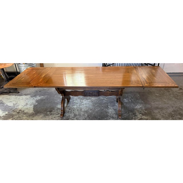 1960s Vintage Romweber Master-Made Oak Dining Suite – Extension Table, 6 Chairs & Matching Sideboard, 1950s–60s For Sale - Image 5 of 12