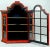 Dutch Folk Art Hindeloopen Wall Vitrine For Sale - Image 3 of 4