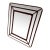 Italian Chrome and Burgundy Suede Picture Frame, 1970s For Sale