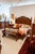 Italian Walnut Eastern King Bed With Leather Upholstery For Sale - Image 6 of 7