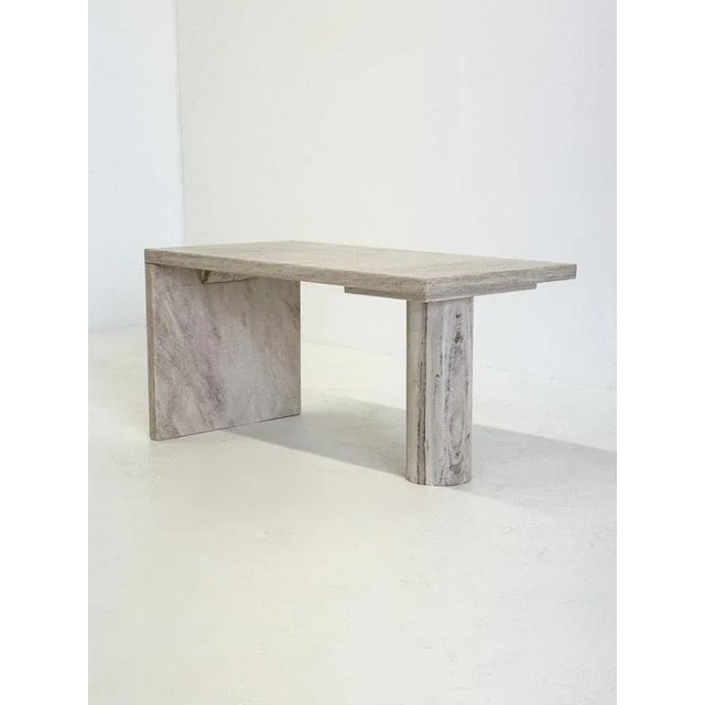 Stone Italian Marble Palissandro Coffee or Side Table, 1980s For Sale - Image 7 of 11