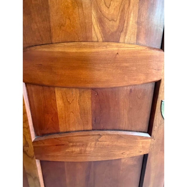 Traditional Henredon Regency Collection Solid Cherry Armoire For Sale - Image 3 of 12