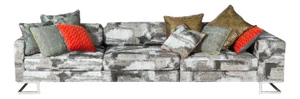 Italian New York Bis Sfod Fabric Rubelli Sofa from VGnewtrend