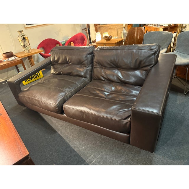 1970s Two-Seater Leather Sofa by Paul Daveluy for Steiner, Paris, 1970s For Sale - Image 5 of 6