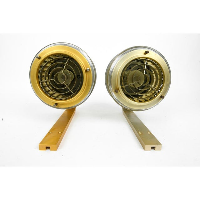 Brass 1960s Swedish Brass and Glass Wall Sconces by Hans-Agne Jakobsson - A Pair For Sale - Image 8 of 11
