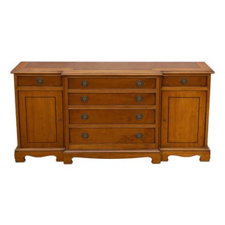 Small English Empire Style Sideboard, 1950s For Sale