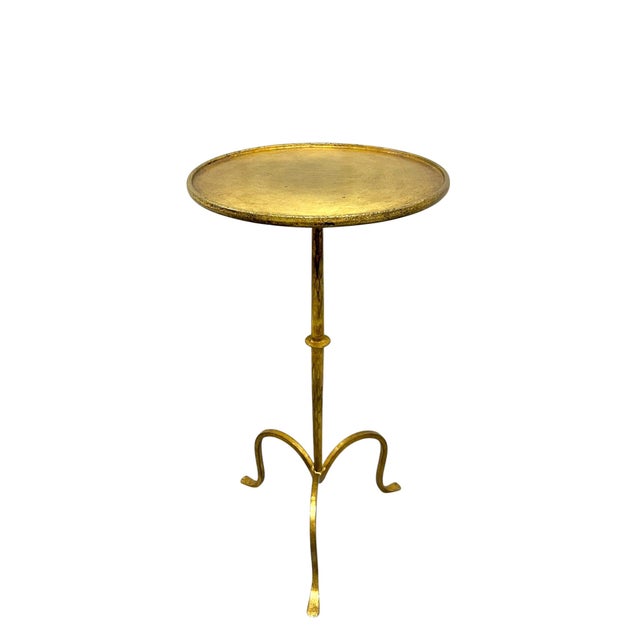 Elevate your space with this handcrafted Spanish inspired gilt iron martini table. Hand crafted by skilled artisans using...