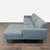 This Room and Board sectional offers a clean, modern look in a versatile blue fabric. The sofa features comfortable...