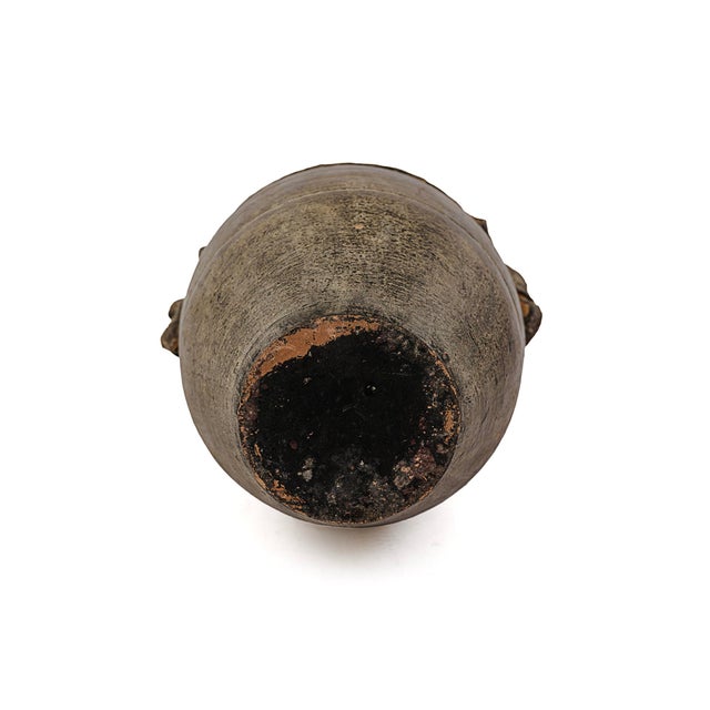 Late 20th Century Vintage Thailand Ban Chiang Style Earthenware Vessel For Sale - Image 4 of 9