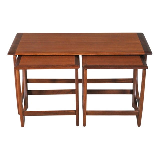 Mid-Century Modern Teak Nesting of Tables from G-Plan, 1960s, Set of 3 For Sale