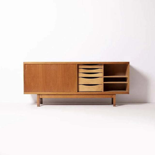 Mid-Century Modern Mid-Century Modern Oak Sideboard, 1960s For Sale - Image 3 of 13