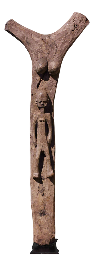 Case Pillar Toguna, Dogon, Mali, 1800s, Wood