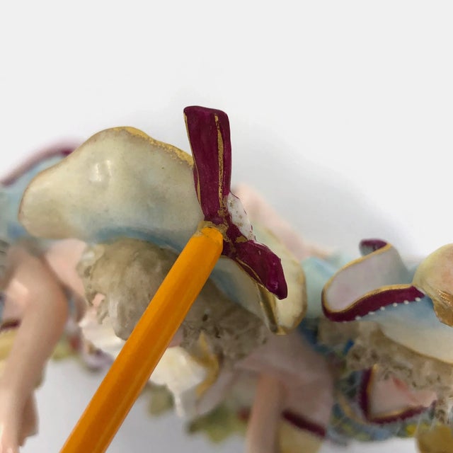 Ceramic Early 20th Century Royal Rudolstadt German Figurine For Sale - Image 7 of 12