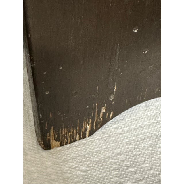 Vintage 1900s Dark Brown Wood Magazine Rack For Sale - Image 10 of 11