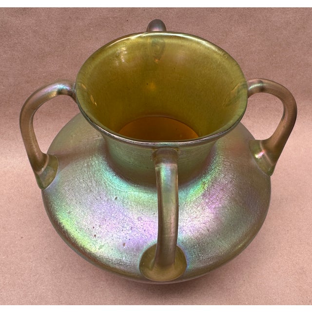 Large Art Nouveau Bohemian Loetz Silberiris Vase 1904 For Sale - Image 4 of 9