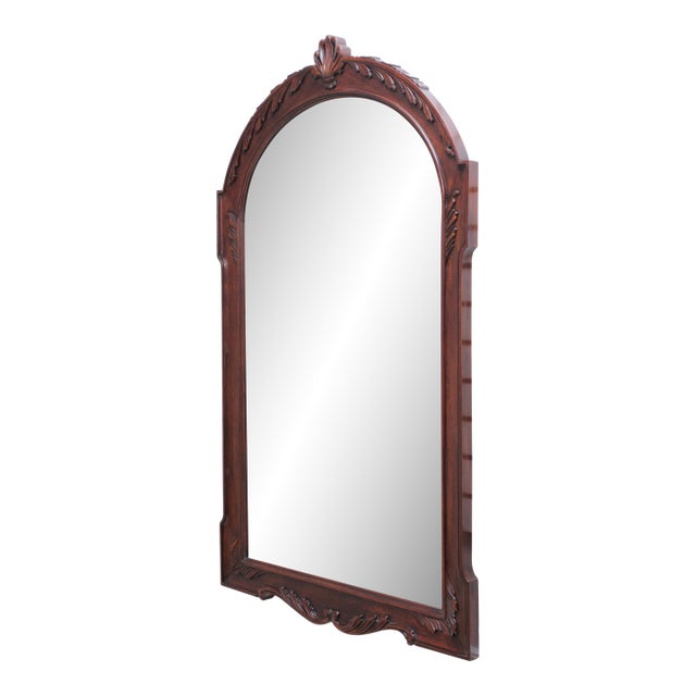 Henkel Harris Mahogany Arch Top Wall Mirror For Sale
