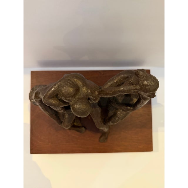 Lea Vivot “Lover’s Bench” Bronze Sculpture, Signed & Dated 1974, Edition 5/7 For Sale - Image 10 of 10