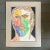 1990s Contemporary Original E.J.Hartmann Abstract Male Portrait Painting Signed For Sale - Image 5 of 5