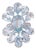 Set in 18k White Gold, 16.20 Carats Aquamarine & Diamond Oversized Cocktail Ring, Size 6 For Sale