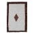 Mid 20th Century Vintage Turkish Tulu Rug With a Minimalist Design in Off White and Brown For Sale