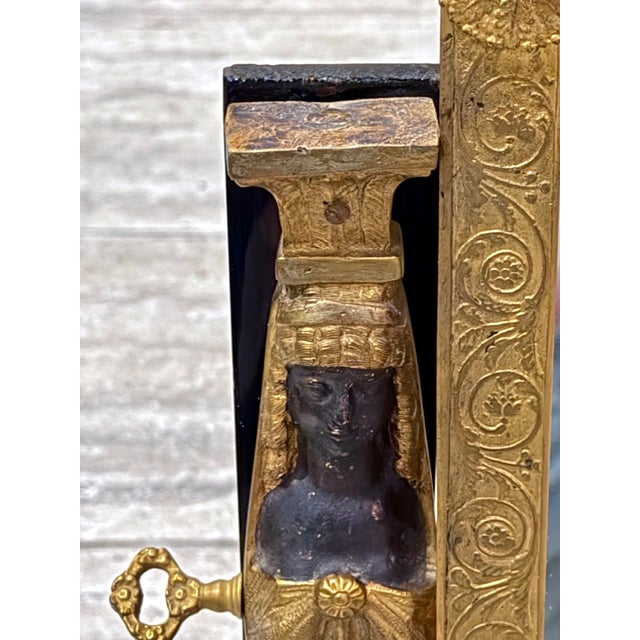 19th Century Antique French Empire Vanity Mirror For Sale - Image 5 of 11