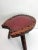Spanish Brutalist Wooden Tripod Stool with Leather, 1960s For Sale - Image 4 of 9