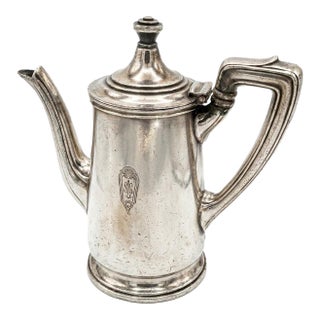 New Orleans - Solari’s La Louisiane Restaurant 1930’s Reed & Barton Hotel Silver Soldered Teapot for Collectors & Southern Entertaining - Pics! For Sale