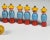 Wood Toy Bowling Game with Figures in Yellow Hats and Balls, 1940s, Set of 12 For Sale - Image 7 of 9