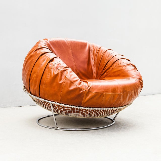 Percival Lafer Mp-87 Lounge Chair in Cognac Leather, 1970s Brazilian Mid Century Modern For Sale - Image 16 of 16