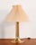 Cream Danish Table Lamp with Fabric Shade, 1960s For Sale - Image 8 of 8