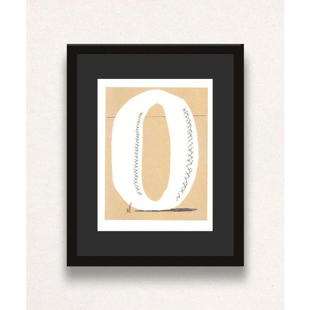 David Hockney, O from Hockneys Alphabet, Lithograph, Framed For Sale - Image 4 of 4