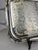 Vintage English Ornate Engraved Metal Twin Handle Tray For Sale - Image 4 of 18