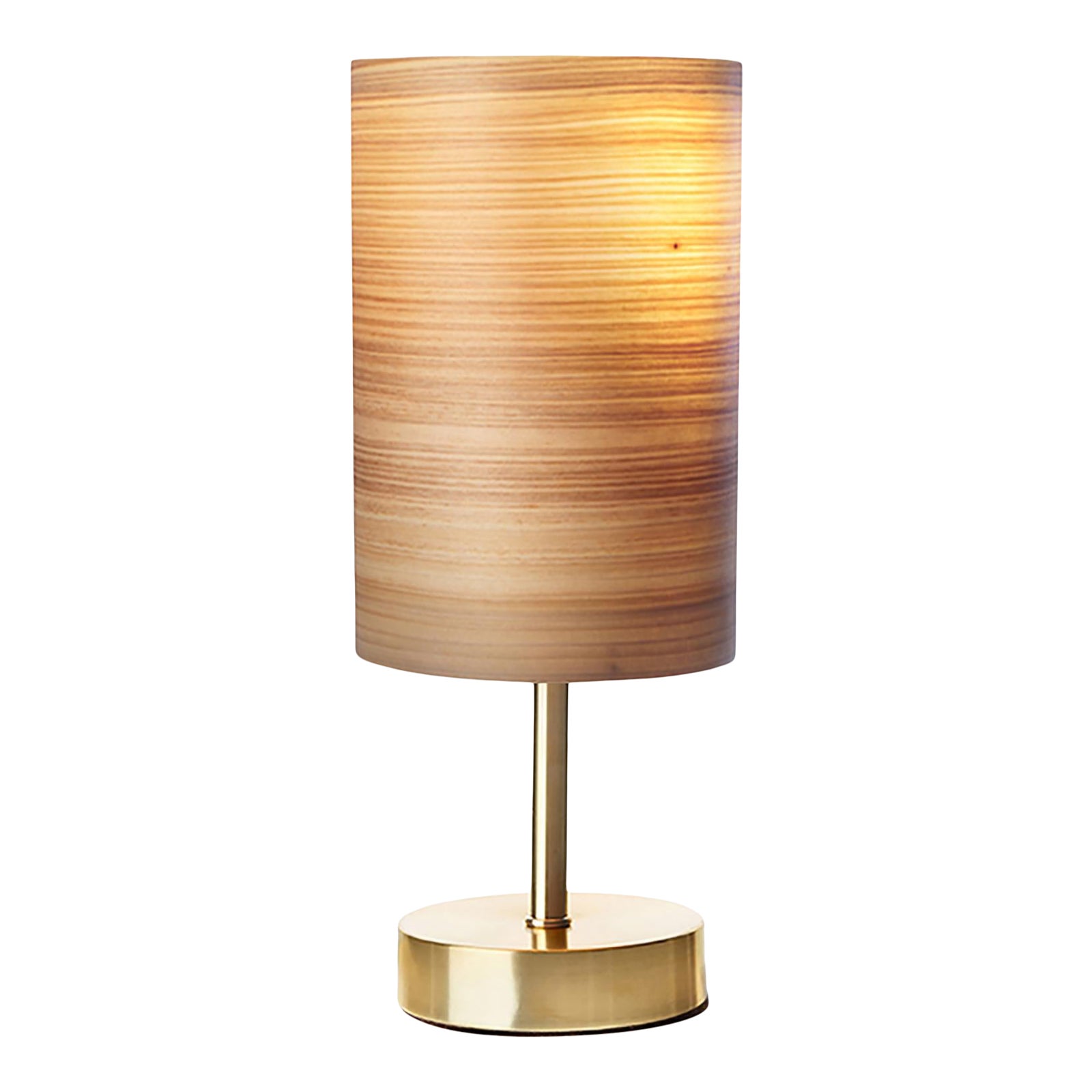 Serret 6 Cypress Bent Wood Brass Table Lamp Chairish