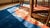 Luxurious and Rich Red and Blue Color Antique 1920s Minimalist Floral Pattern Chinese Art Deco Carpet For Sale - Image 12 of 12