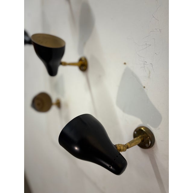 Wall Lights from Stilnovo, 1950s, Set of 6 For Sale - Image 6 of 8