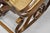 Brown Vintage Mid Century Modern Thonet Style Bentwood & Cane Rocker Rocking Chair (C) For Sale - Image 8 of 18