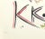 Letter K by Rafael Alberti, from Alphabet series, is an original lithograph, realized by Rafael Alberti in 1972. Hand-...