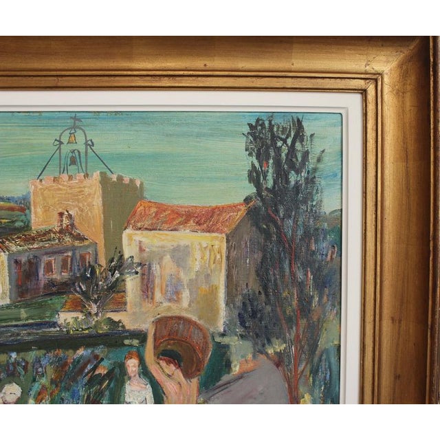 Paul Braig, Le Petit Village, 1950s, Oil on Canvas For Sale - Image 11 of 18