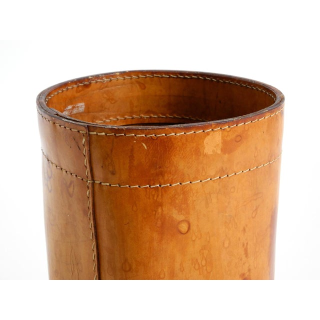 Leather Paper Bin from Torben Ørskov & Co, Denmark, 1960s For Sale - Image 15 of 18