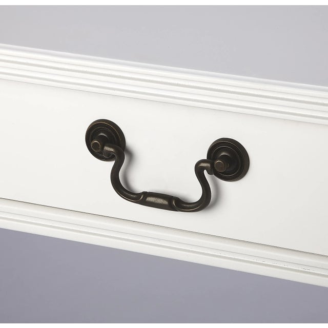 White Alta Writing Desk, White For Sale - Image 8 of 10