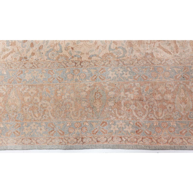 Fine 1920s Persian Tabriz Handmade Wool Rug For Sale - Image 4 of 10