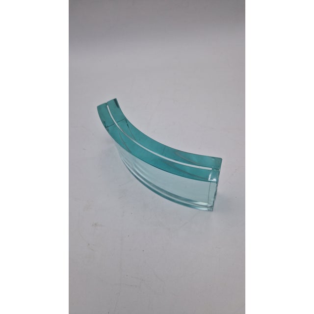 Fontana Arte Vintage Photo Frame in Curved and Cut Glass from Fontana Arte, 1960s For Sale - Image 4 of 16