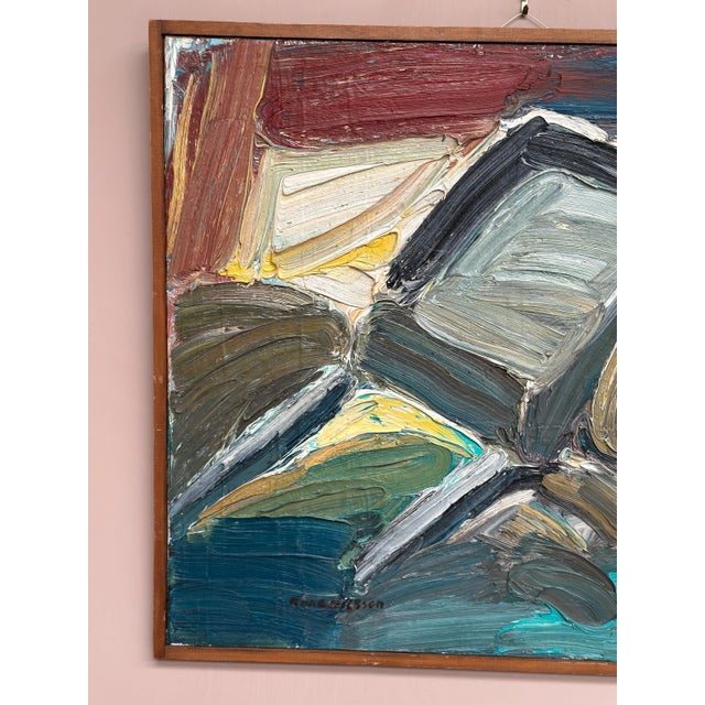 Rune Nilsson, Monday Feeling, 1950s, Oil Painting on Panel, Framed For Sale - Image 13 of 17