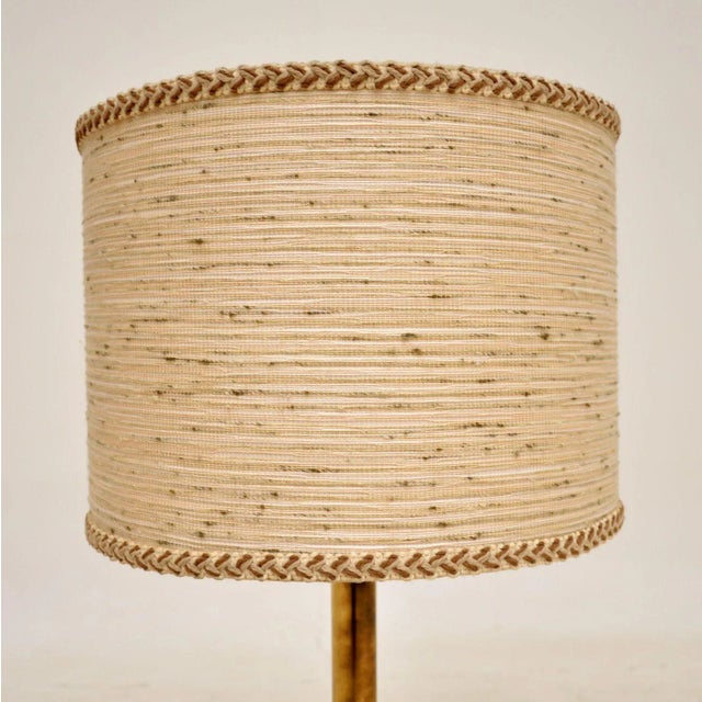 Vintage French Brass Table Lamp, 1970s For Sale - Image 4 of 8