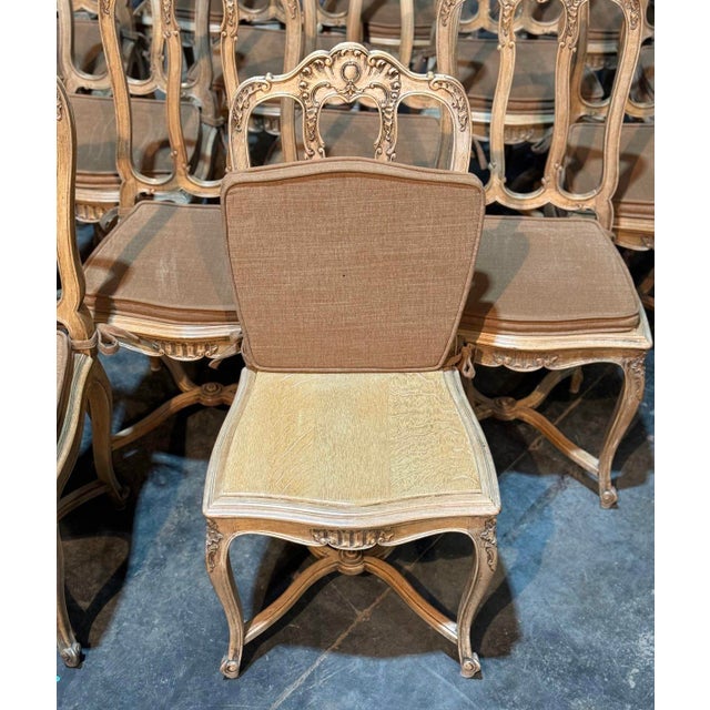 French Oak Farmhouse Dining Chairs, 1900s, Set of 18 For Sale - Image 12 of 18