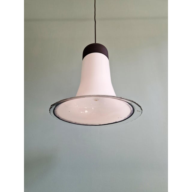 Large Mid-Century Modern Glass Pendant Light from Peill & Putzler, 1970s For Sale - Image 4 of 18