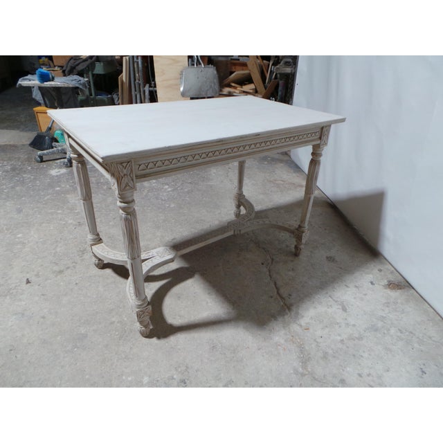 Gustavian (Swedish) Swedish Gustavian Style Island Table For Sale - Image 3 of 12