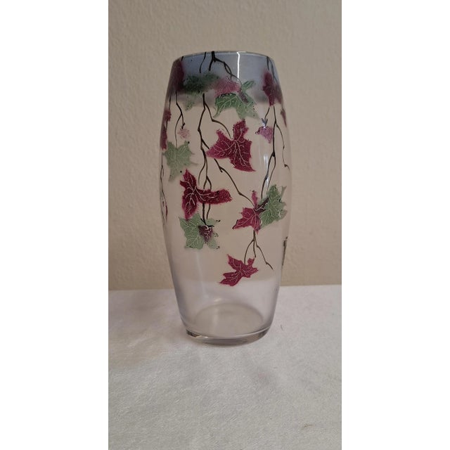 Vintage Glass Vase by F. Luscher, 1920 For Sale - Image 6 of 6