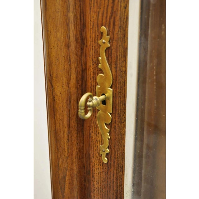 Vintage "The Walden Ridge" Ridgeway Standing Oak Tall Case Grandfather Clock For Sale - Image 11 of 12