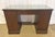 Vintage Sligh Furniture Chippendale Mahogany and Tooled Leather Top Partners Desk With Glass For Sale - Image 18 of 18